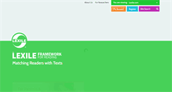 Desktop Screenshot of lexile.com